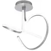 Image de Curvy - Plafonnier Led 39W 4500K Ip20 Avec Structure En Aluminium Finition Argent Satiné, Design Sinueux Et Arrondi - Groupe Rossini