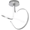 Image de Curvy - Plafonnier Led 39w 4500k Ip20 Avec Structure En Aluminium Finition Argent Satiné, Design Sinueux Et Arrondi - Groupe Rossini