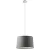 Image de Suspension Vivien Blanc, Abat-Jour Conique Anthracite, Raccordement E27, Puissance 75W, Ip20, Diamètre 48Cm - Rossini Illuminazione