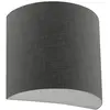 Image de Applique Vivien Avec Abat-jour En Tissu Anthracite - Raccordement E27 Ip20 75w - Applique Élégante - Groupe Rossini