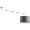 Image de Plafonnier Vivien Blanc avec Abat-Jour Anthracite 48cm - Plafonnier E27, Classe I, IP20, Structure en Métal Peint - Groupe Rossini