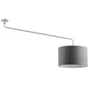 Image de Plafonnier Vivien Blanc Avec Abat-jour Anthracite 48cm - Plafonnier E27, Classe I, Ip20, Structure En Métal Peint - Groupe Rossini