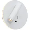 Image de My Way - Applique Led Orientable 9w Avec Port Usb, Lumière 3000k, Blanc, Design Moderne En Aluminium - Groupe Rossini