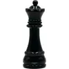 Image de Moulin à poivre Bisetti Scacchi Queen, manuel, noir, motif échecs, 23 cm