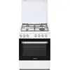 Image de Cuisinière gaz 63l 4 feux blanc - Rosieres - RGG663CSW/E -