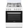 Image de Cuisinière gaz Rosières RGG663CSW/E 60 cm 4 brûleurs four catalyse 63 L gril blanc - Neuf