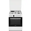 Image de Cuisinière mixte a 60l 4 feux blanc - Rosieres - RGE660CMWE -