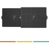 Image de Filtre Charbon Rectangulaire Type 160 (dkf41) (à L'Unité) 290x229x40 Mm (481281718527, F00187/1) Hotte Ariston Hotpoint, Bauknecht, Bosch, Brandt, Electrolux, Elica, Fagor, Ikea Whirlpool, Indesit, J