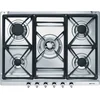 Image de Table de cuisson à gaz encastrable 5 feux Smeg SE70SGH-5 en acier inoxydable