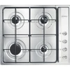 Image de Table de cuisson à gaz encastrable en acier inoxydable Smeg S64S 4 brûleurs