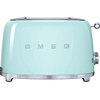 Image de Grille-pain 2 fentes 1500w vert d'eau - Smeg - TSF02PGEU -