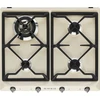 Image de Smeg Victoria SR964PGH Table de cuisson à gaz encastrable, 60 cm, 4 brûleurs, crème