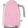Image de Bouilloire sans fil 1.7l 2400w rose - Smeg - KLF03PKEU - années 50