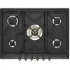 Image de Table de cuisson à gaz encastrable Smeg Coloniale SRV876AOGH Anthracite 5 brûleurs - Neuf