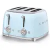 Image de Grille-pain 4 fentes 950w bleu azur - Smeg - TSF03PBEU - années 50