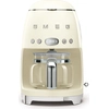 Image de Cafetière filtre programmable 10 tasses 1050w crème - Smeg - DCF02CREU - années 50