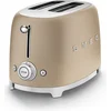 Image de SMEG TSF01CHMEU, 2 plaques, doré, plastique, acier inoxydable, boutons, niveau, bouton rotatif, 950 W, 220 - 240 V