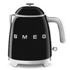 Image de Bouilloire Smeg mini style années 50 noire klf05bleu - Neuf