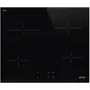 Image de Smeg SE264TD1 Table de cuisson à induction encastrable 60 cm Céramique 4 feux Noir - Neuf