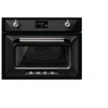 Image de Smeg So4902m1n Micro-ondes Combiné Encastrable 45 Cm Victoria Noir 40 L