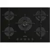 Image de Smeg Cucina PV275B Table de cuisson à surface plane 72 cm Gaz 5 brûleurs Noir - Neuf