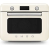 Image de Mini four combiné vapeur 1800w crème - Smeg - COF01CREU -