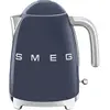 Image de Bouilloire électrique Smeg KLF03NBEU 1,7 L 2400 W Bleue, Chrome
