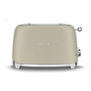 Image de Smeg Grille-pain 2 Tranches Beige Lin Mat Années 50 Tsf01mlmeu