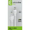 Image de Cellularline Power Cable 120cm - USB-C CâbleUSB-C de charge et transfert de données. - Neuf