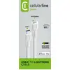 Image de Cellularline Power Cable 60cm - USB-C to Lightning Câble USB-C à Lightning de charge et transfert de données. - Neuf