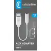 Image de Cellularline MUSIC ENABLER TYPE-C Adaptateur audio pour jack de 3,5 mm - Neuf