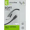 Image de Cellularline Soft cable 120 cm - Lightning Câble Lightning doux au toucher - Neuf