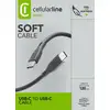 Image de Cellularline Soft cable 120 cm - USB-C to USB-C Câble USB-C to USB-C doux au toucher - Neuf