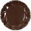 Image de Paquet de 10 assiettes rondes 27 CM Chocolat, 27 CM