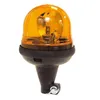 Image de Gyrophare Flexible Orange 12/24v   H. 210 Mm   Ø 135 Mm   Support À Poser   Effet Tournant   Double Courroie