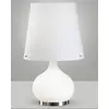 Image de Lampe de table Ade Design en métal et verre soufflé, double interrupteur, douilles E14 40 W et E27 100 W, blanche, code produit : 2533-35-102