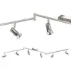 Image de Spot Alice En Métal Finition Nickel Satiné Pour Intérieur, 6 Ampoules Gu10 Max. 15 W, Design Élégant Et Moderne, Code 2554-86-178