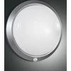 Image de Fabas Luce Plafonnier d'extérieur Armilla E27 Ø300mm IP44 Argent Détecteur de mouvement