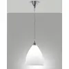 Image de Suspension Provenza en métal et verre centrifugé blanc, douille E27 60W, design classique et élégant, IP20, code 2907-45-102
