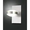 Image de Applique murale Mill en métal et méthacrylate, finition nickel satiné, LED intégrée 16 W, lumière chaude 3000 K, 1510 lm, IP20, code 3253-21-178