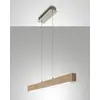 Image de Suspension Led Badia 43 W 4320 Lm 3000 K, Structure En Métal Et Chêne, Intensité Variable, Design Moderne, Longueur 110 Cm, Classe 1