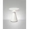 Image de Lampe De Table Led Fabas, Lumière Neutre 8 W 750 Lm 3000 K, Structure En Métal Et Méthacrylate AvecTactile, Couleur Blanche - Fabas Luce