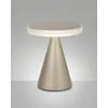 Image de Lampe de table LED Neutra 12 W 1260 lm 3000 K, structure en métal et méthacrylate, couleur or mat, IP20 - Éclairage design d'intérieur