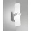 Image de Applique murale LED intégrée Iglesias 8W 720lm 3000K Blanc chaud Chrome IP44 - Design moderne en métal et méthacrylate Classe II 230V