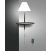 Image de Applique murale Goodnight en m ©tal et verre souffl ©, couleur anthracite, LED 8 W 3000 K, classe d'isolation 2, variateur   bouton-poussoir