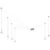 Image de Suspension LED Isabella 48W 3000K Dimmable d 350 cm Aluminium satiné - Métal lustré aux formes variables
