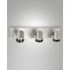 Image de Spot Modo Modern À 3 Lumières En Aluminium Moulé, Finition Brossée, Douille Gu10, 35W Max, Idéal Pour Un Éclairage Intérieur Élégant Et Moderne.