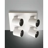 Image de Spot de plafond Modo à 4 lumières en aluminium moulé sous pression, couleur blanche, culot GU10, design moderne et élégant pour l'éclairage intérieur