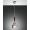 Image de Lustre suspension LED Lila en métal et verre borosilicate fumé 3481-40-126 Fabas Luce