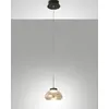 Image de Arabella - Suspension Simple De Fabas Luce - Led 8W - Plafonnier Diamètre 14 Cm Ambre